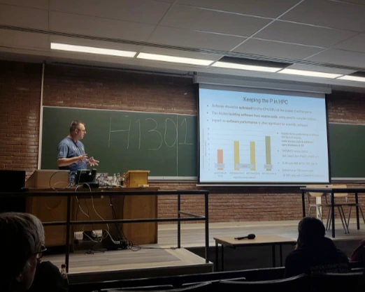 Picture of the first talk