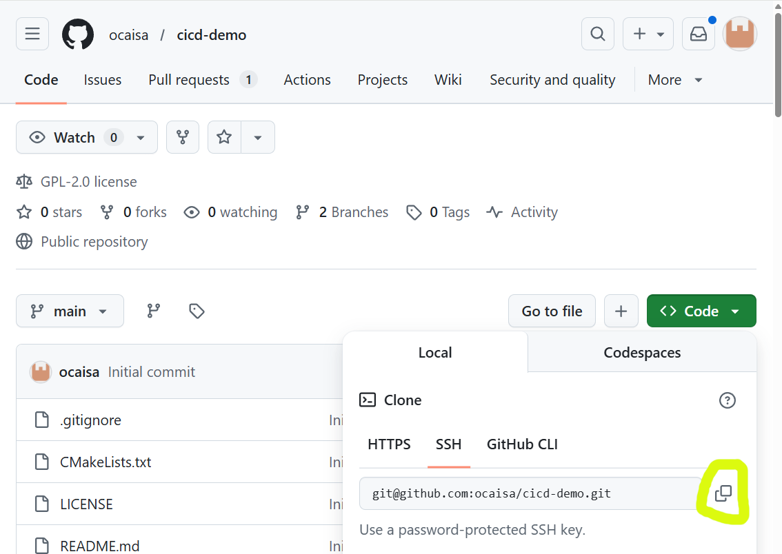 Cloning our GitHub repository