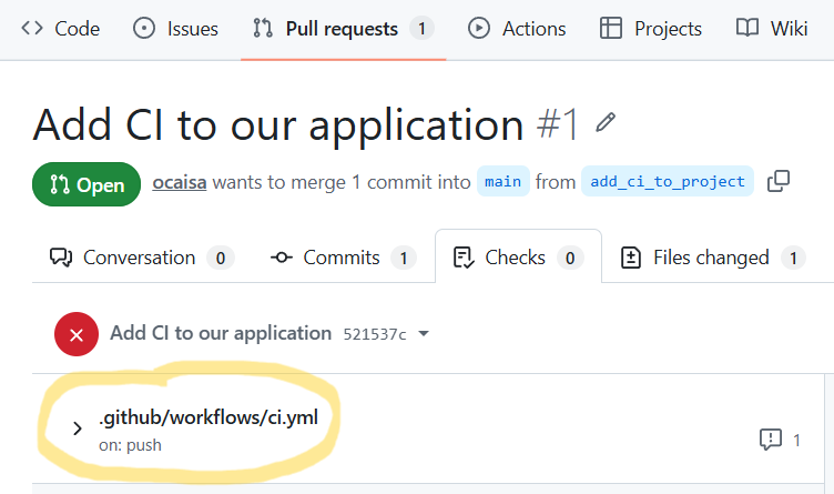 Broken CI