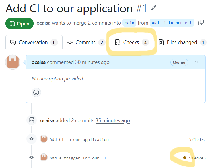 Running CI